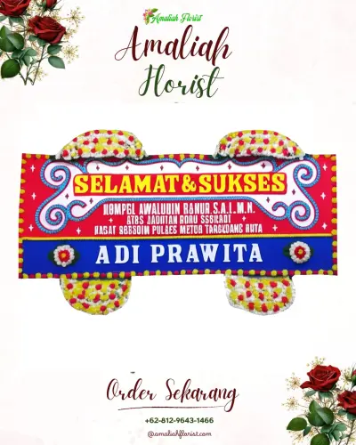 Karangan Bunga Ucapan Selamat di Sukajati
